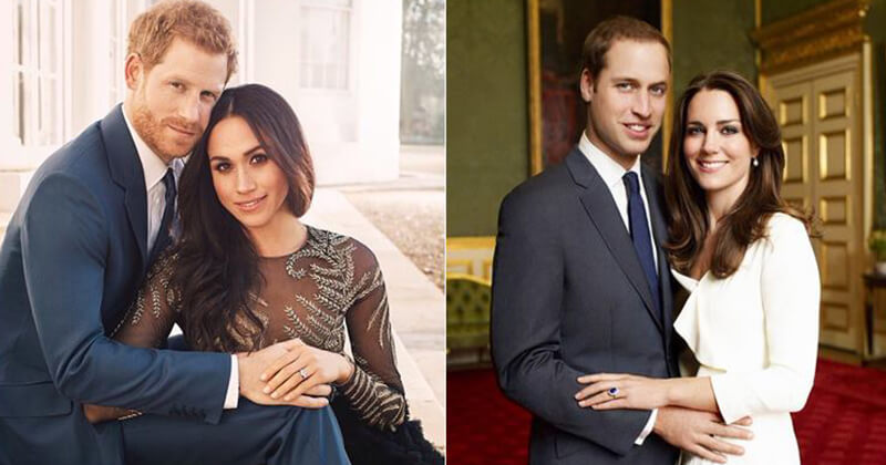 королевские свадьбы принца Уильяма и Кейт Миддлтон, принца Гарри и Меган Маркл