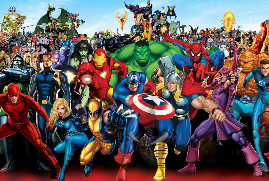 All Heroes of Stan Lee. 15 Superheroes. Multic Hero all in one.